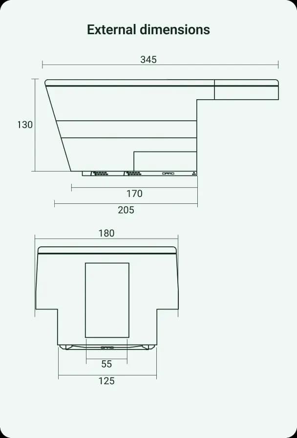 Dimensioni esterne