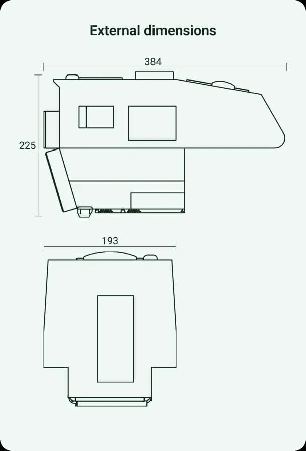 Dimensioni esterne