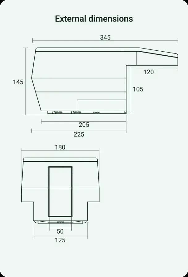 Dimensioni esterne