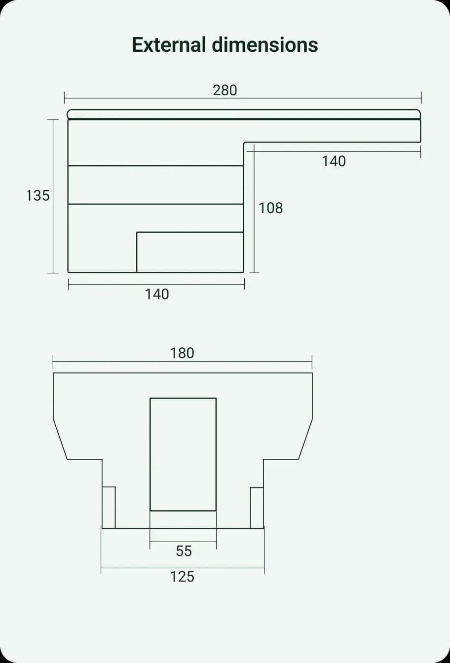 Dimensioni esterne