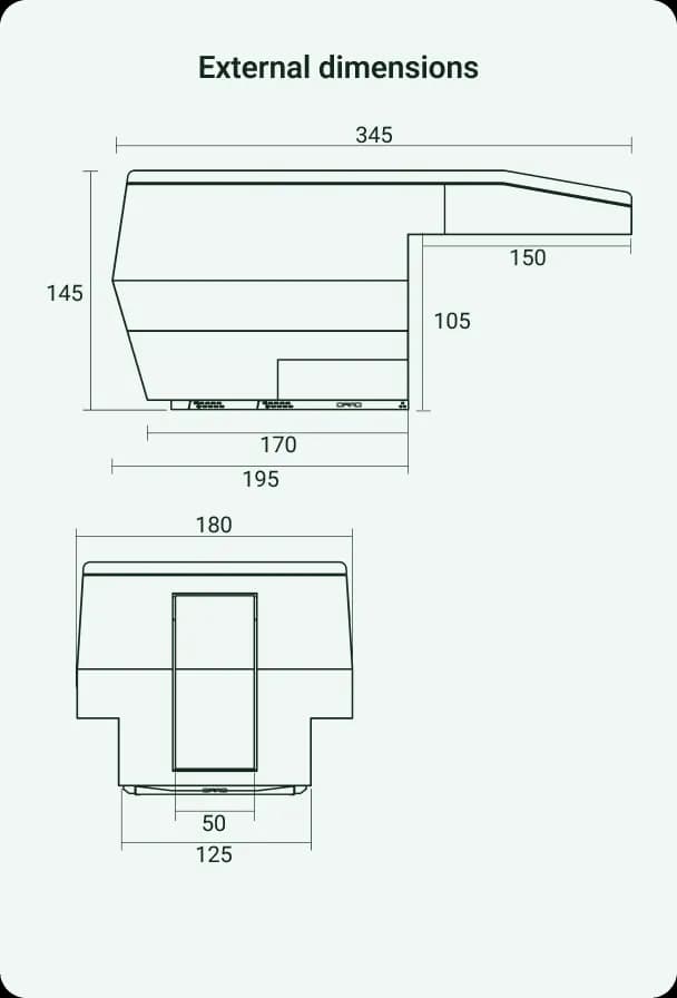Dimensioni esterne